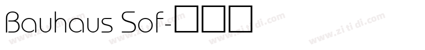 Bauhaus Sof字体转换